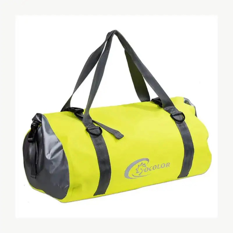 กระเป๋าเดินทางกันน้ำผ้าใบกันน้ำขนาดใหญ่สำหรับเล่นกีฬากันน้ำ