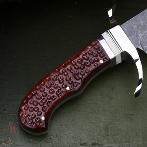 Couteau de poche tactique personnalisable Bowie, lame en acier inoxydable, manches en bois, chasse, bricolage, usage industriel, OEM - Product Image 4