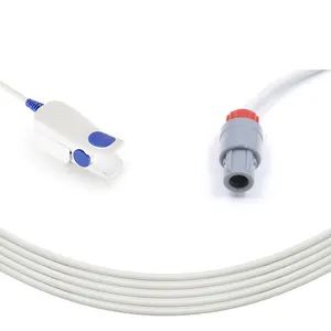 Kompatibel mit Heal force Classic 120/Prince 100F spo2-Sensor, 5-polige 80-Grad-Spo2-Sonde für Erwachsene