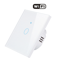 Interrupteur intelligent Matter standard européen 10A, télécommande, connexion directe Apple Homekit, panneau en verre de luxe, interrupteur tactile