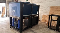 Refroidisseur d'eau industriel de 20 tonnes refroidi par air avec excellente capacité de refroidissement et RS485