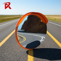 Réflecteur de sécurité routière en acier inoxydable mental miroir de coin de route convexe en plastique avertissement de trafic de prix de taille différente
