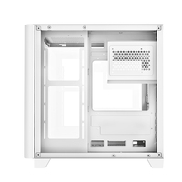 Boîtier PC AntarcChill Factory OEM en verre trempé Micro ATX blanc, châssis tour moyenne M-ATX/ITX USB3.0, boîtier CPU RGB, boîtier d'ordinateur