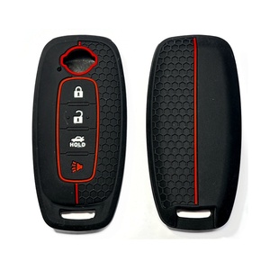 Funda de Silicona Antideslizante para Llave Inteligente Nissan de 4 Botones con Botones de <span class=keywords><strong>Maletero</strong></span> y Pánico - Product Image 1