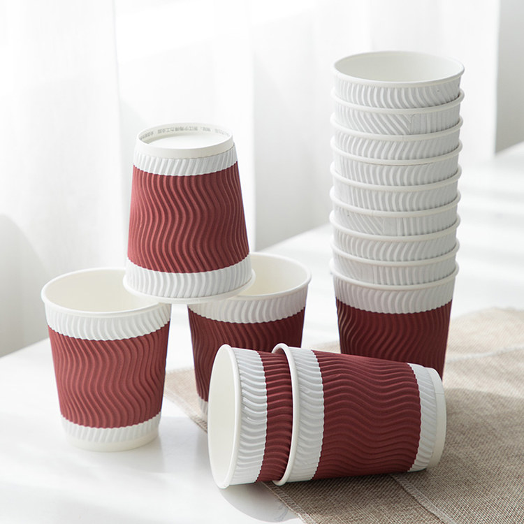 Cup Printing Printer Silk Printed Paper Cups Wholesale in Mug to Go Machne Cut Cutted Inkjet Glass Papper 4 Colors Tea Packaging