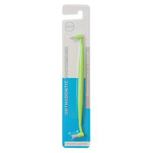 <span class=keywords><strong>Brosse</strong></span> <span class=keywords><strong>à</strong></span> dents <span class=keywords><strong>orthodontique</strong></span> double embout <span class=keywords><strong>à</strong></span> brins souples en nylon pour bagues et zones difficiles d’accès - Product Image 2
