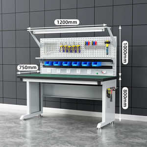 <span class=keywords><strong>Banco</strong></span> <span class=keywords><strong>de</strong></span> <span class=keywords><strong>Trabajo</strong></span> Resistente para Mecánicos, Mesa <span class=keywords><strong>de</strong></span> <span class=keywords><strong>Trabajo</strong></span> Antiestática <span class=keywords><strong>de</strong></span> Acero Inoxidable, Mesa <span class=keywords><strong>de</strong></span> Mantenimiento para Taller, Mesa <span class=keywords><strong>de</strong></span> Inspección con <span class=keywords><strong>2</strong></span> Cajones, 800 kg - Product Image 1