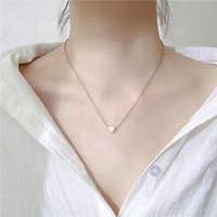 Colliers pendentifs délicats en acier inoxydable plaqué or en forme de cœur, pour femmes, bijoux quotidiens, symbole d'amour éternel