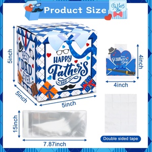 Caja de regalo para tirar de dinero de papel para el Día <span class=keywords><strong>del</strong></span> <span class=keywords><strong>Padre</strong></span> Feliz fiesta <span class=keywords><strong>del</strong></span> Día <span class=keywords><strong>del</strong></span> <span class=keywords><strong>Padre</strong></span> regalos en efectivo decoración sorpresa - Product Image 4