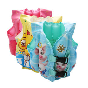 Gilet de sauvetage gonflable pour enfants, design de dessin animé, flottabilité 50n, équipement de flottation de sécurité pour enfants, matériel de natation et de sports nautiques en PVC - Product Image 1