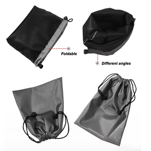 Custom Logo Size <b>Waterproof</b> <b>Drawstring</b> <b>Bag</b> Data Cable <b>Drawstring</b> Pouch Storage Dust <b>Bags</b> for Mobile Phone and Power Bank - Product Image 4