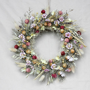 <span class=keywords><strong>2023</strong></span> doux rêve décoratif couronne de fleurs séchées guirlande de fleurs pour un ami un cadeau vraie couronne de fleurs maison porte déco - Product Image 4