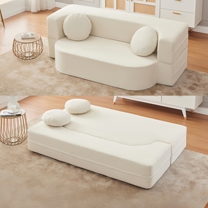 Mật độ cao bọt có thể gập lại nệm đơn ngủ ghế 6 trong 1 chuyển đổi gấp sofa giường với gối - Product Image 2