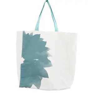 Hot bán thăng hoa chất lượng cao vải mua sắm túi thiên nhiên trống bông tái sử dụng thiết kế mới Tote Túi
