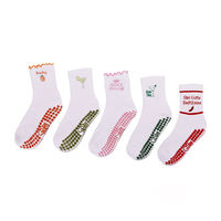 Chaussettes de yoga tricotées sur mesure pour femmes, antidérapantes, à volants, pour Pilates, avec bordure à volants mignonne, pour la danse classique, chaussettes athlétiques élastiques pour studio