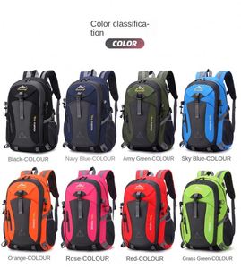 Mochila de senderismo al aire libre 40l Bolsa de viaje ligera de gran capacidad <span class=keywords><strong>Mochilas</strong></span> escolares de ciclismo impermeables para hombres y mujeres - Product Image 4