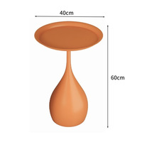 Table d'appoint ronde mobile de style moderne et minimaliste, petite table basse pour canapé, table d'angle pour chambre à coucher et salon