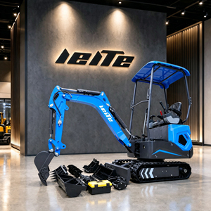 Mini-excavatrice compacte de 1,2 tonne, excavatrice sur chenilles pour travaux agricoles, de construction et d'aménagement paysager - Product Image 6