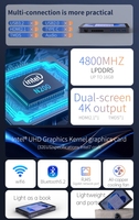 MOREFINE M11 Intel N305 7 pulgadas Win11 Mini PC Tablet PC 2 en 1 WiFi6 BT5.2 16GB 256GB 512GB Pantalla táctil 4K 3400mAh Mini Escritorio