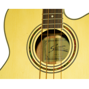 กีตาร์<span class=keywords><strong>เบส</strong></span>ไฟฟ้าอะคูสติก Starsun JGB300CE 4 <span class=keywords><strong>สาย</strong></span> ตัวบอดี้ไม้สปรูซ ด้านหลัง/ด้านข้างไม้ซาเปเล่ ฟิงเกอร์บอร์ดไม้โรสวูด สเกล 864 มม. Q-PH - Product Image 3