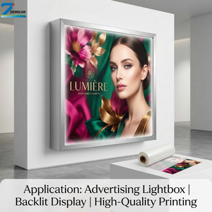 <span class=keywords><strong>Film</strong></span> blanc semi-transparent 150μm - Surface mate, bonne performance de lamination, adapté aux applications de caissons lumineux publicitaires - Product Image 3