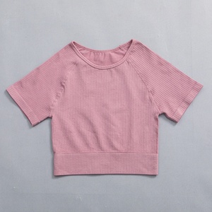 Conjunto de Yoga con Logotipo Estampado sin Costuras, Colorido, Talla Grande, Cintura Alta, Ropa Deportiva para Mujer, Venta al Por Mayor 2022 - Product Image 3