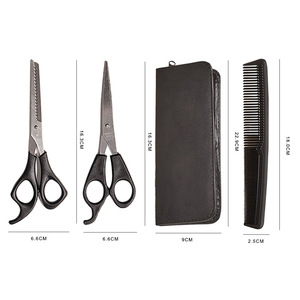 S1112 Hairdressing Four Piece Set Stainless Steel Thinning <b>Shears</b> Flat <b>Shears</b> Pet Scissors Haircutting <b>Tools</b> - Product Image 4