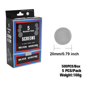 71 Holiday Vintage Filtres mixtes pour chicha en acier inoxydable de 20 mm, pour embouts, accessoires manuels pour boutiques de fumeurs - Product Image 4