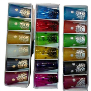 Verres à thé marocains bohèmes JM INTERNATIONAL avec boîte cadeau, ensemble de tasses à thé de luxe, impression personnalisée - Product Image 1