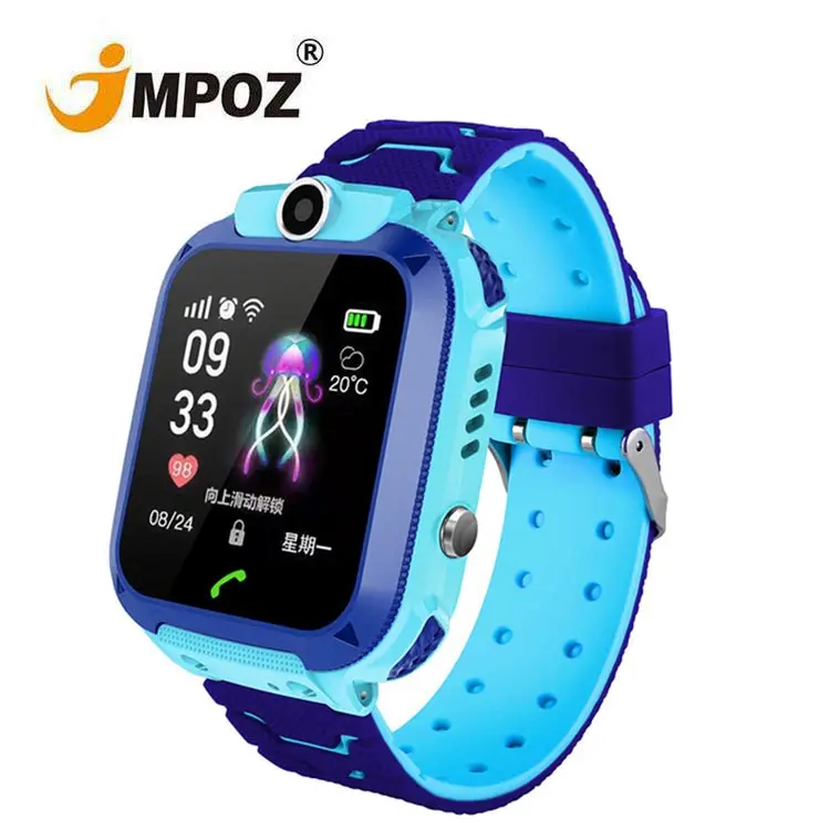 2022 공장 어린이 스마트 GPS/GSM 트래커 Sim 카드 시계 Smartwatch 블루 치아 원격 셔터 SOS Q12B S9 키즈 스마트 시계
