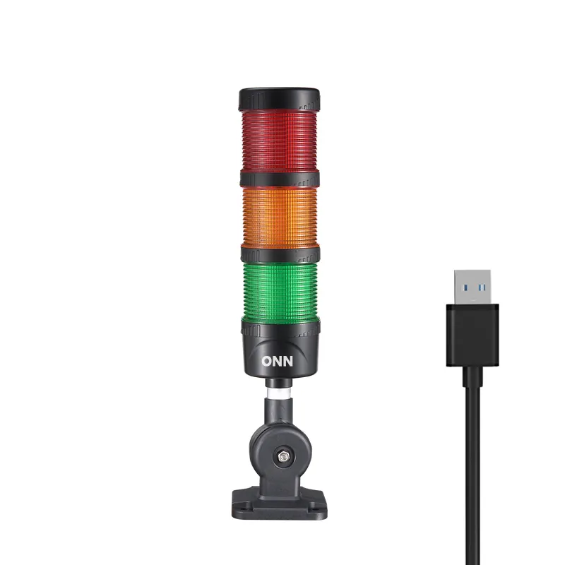 ONN-M4 50/60/70Mm Multi-Color Led Stack Waarschuwingslampje Dc 5V Usb Gecontroleerd Signaallicht Rgb