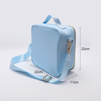 Sac isotherme portable en nylon PEVA avec fermeture éclair, 8 couleurs, étanche et anti-salissures, pour le retour à l'école, organisateur de collations, boîte à lunch isolée pour enfants