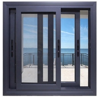 Ventana de Aluminio Personalizada Resistente a Huracanes, Eficiente Energéticamente, Doble Vidrio Templado para Uso Exterior en Hoteles y Salas de Estar