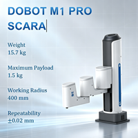 Bras robotique collaboratif SCARA Dobot M1 Pro, charge utile de 1,5 kg, moteur et boîte de vitesses de haute précision, portée de 400 mm