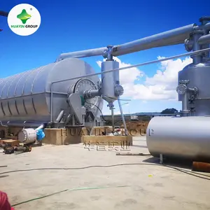 Huayin pyrolysis plan 10 ton per day tur key plant pyrolysis tire disposal machine