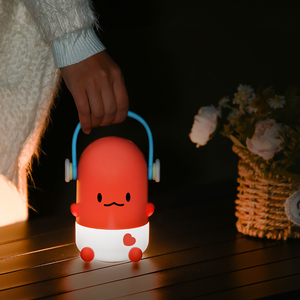 ICARER FAMILIA Animal Pato de dibujos animados Led Luz suave Noche Bebé Niños Dormitorio Decoración Luz Decoración del hogar Luz de noche - Product Image 5