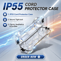 Boîte de protection de câble étanche IP55 HENG-WELL, en plastique de haute qualité, étanchéité garantie, protection contre la poussière, connexion sécurisée, résistance aux chocs
