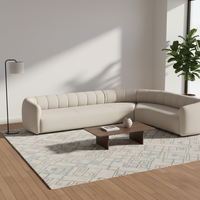Canapé d'angle en tissu moderne inclinable de luxe italien en forme de L, ensemble de meubles de salon, canapés de bureau