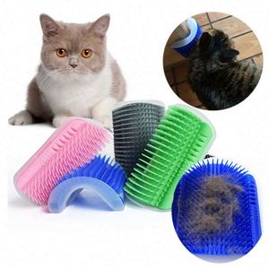 MAIRUN Dog Shedding <b>Wall</b> <b>Corner</b> Grooming Brush Tool Plastic Self Cleaning Remover Comb 3 Colors - Product Image 2