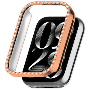 Étui de luxe scintillant pour <span class=keywords><strong>Xiaomi</strong></span> Smart Band 10 <span class=keywords><strong>Pro</strong></span>, coque de protection à une rangée de diamants, découpe ajourée, strass brillants - Product Image 4