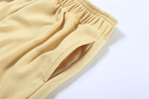 Clacive Otoño Invierno Hip Hop pantalones de chándal pantalones de algodón elástico cintura deportivo amarillo Mujer Pantalones - Product Image 6