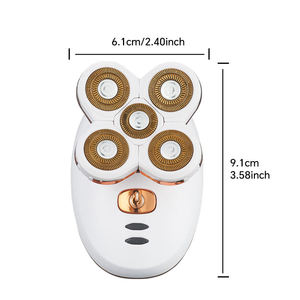 Depiladora Portátil Recargable por USB para Mujer, Cinco Cuchillas de Acero Inoxidable, Resistente al Agua, Recortadora de Bikini para Vello Corporal, Uso Doméstico y en Hoteles - Product Image 2