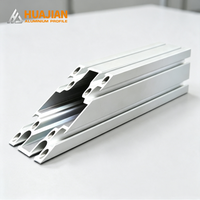 Profil Rangka T-Slot Aluminium Alloy Seri 6000 4040/4080 Anodized untuk Konstruksi Meja Kerja Industri dengan Fitur Heat Sink