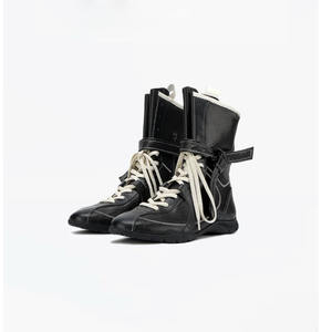 Produttore di scarpe <span class=keywords><strong>da</strong></span> boxe retrò <span class=keywords><strong>da</strong></span> donna personalizzate a metà tubo moda stivali <span class=keywords><strong>da</strong></span> allenamento tedeschi Vintage punta tonda donna stivali <span class=keywords><strong>da</strong></span> boxe - Product Image 5