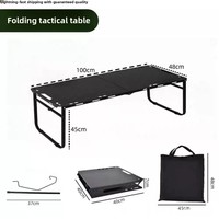 Table de camping et de pique-nique rectangulaire pliable, légère, extensible et portable pour l'extérieur