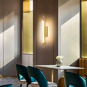 Lampe LED murale moderne en fer avec finition dorée pour chambre à coucher, salle de bain, hôtel - Product Image 4