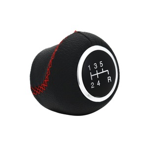 Fiat Leather 5-Speed Manual Gear <b>Shift</b> <b>Knob</b> Ergonomic Car Transmission Accessory - Product Image 3