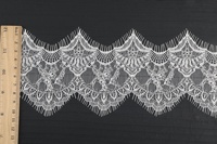 Bande de dentelle blanche en maille élastique sans couture pour accessoires de lingerie/vêtements Lolita en stock