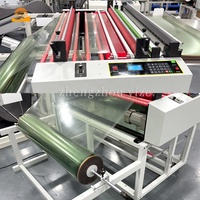 Máquina Cortadora de Rollos de Tela Totalmente Automática, de Rollo a Hoja, con Dispositivo Anti-Rayones de Presión de Resorte Suave
