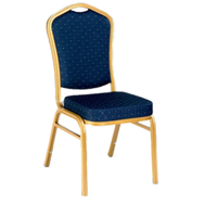 Hot Ssles Chaise de banquet durable bon marché Chaises de banquet empilables en or pour les fêtes de mariage